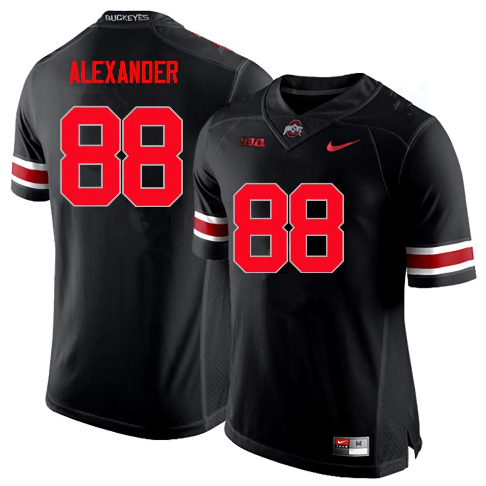AJ Alexander Ohio State Buckeyes Men's NCAA #88 Nike Black Limited College Stitched Football Jersey AUL7456DQ